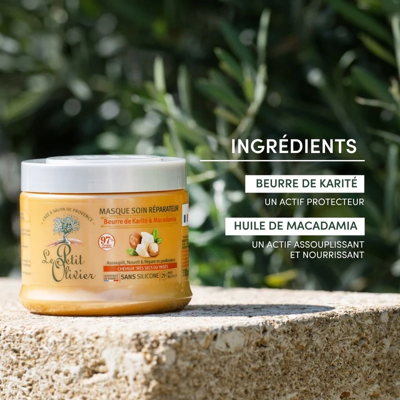 Masque Cheveux Très Secs ou Frisés