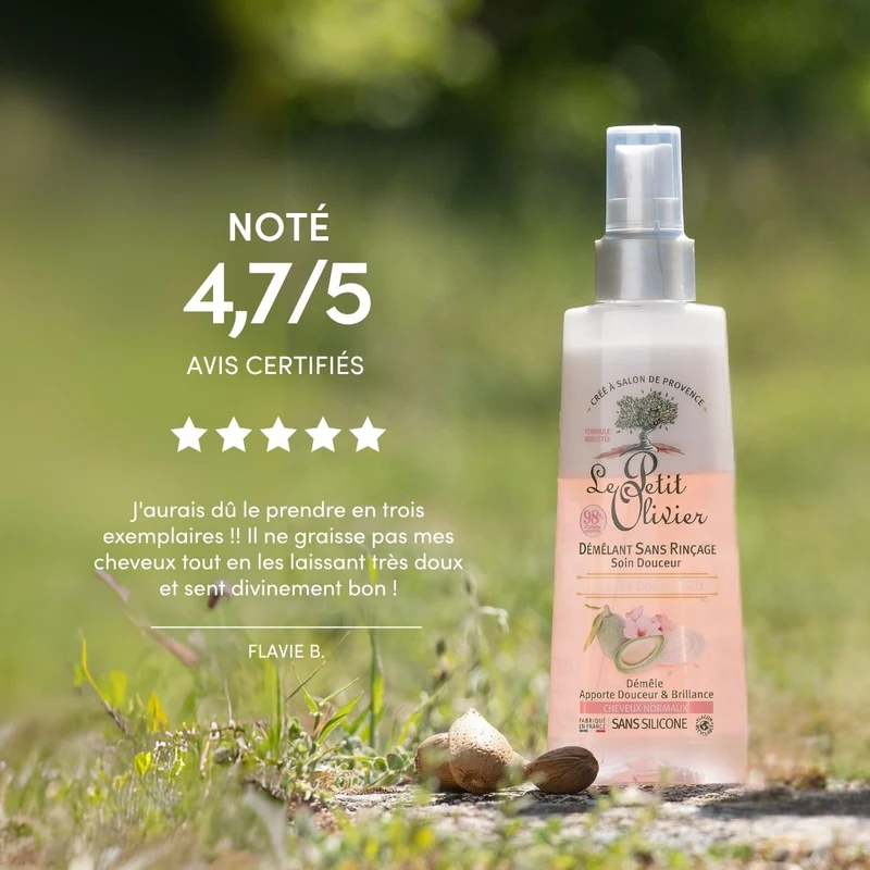 Spray Démêlant Sans Rinçage Cheveux Normaux