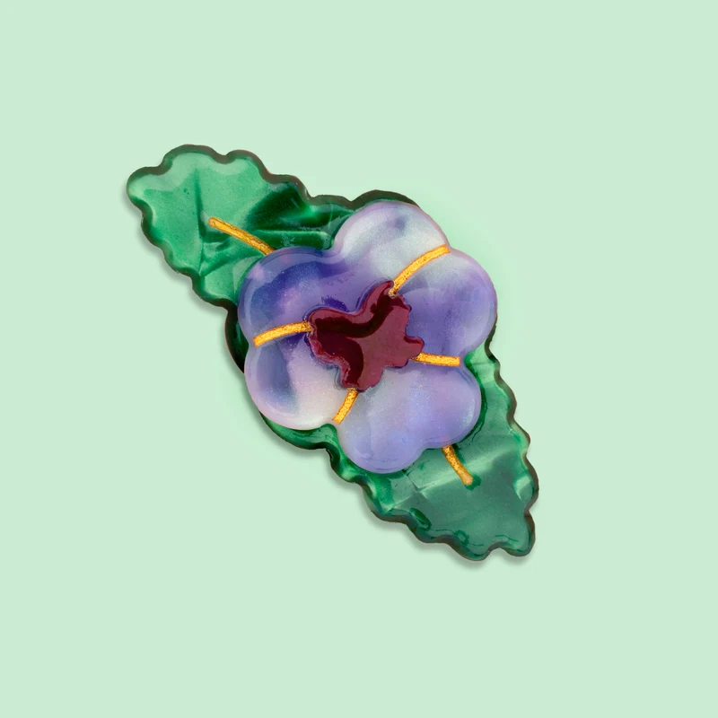 Barrette Pensée Mauve
