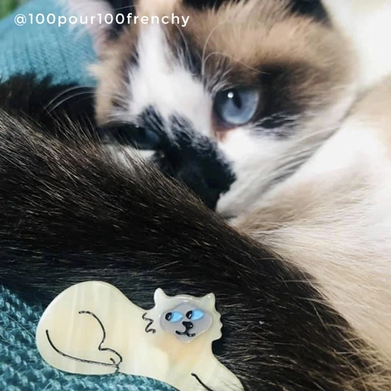 Barrette Chat Siamois