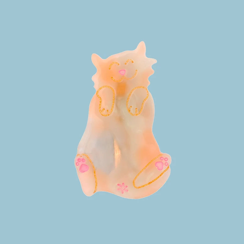 Barrette Chat Roux