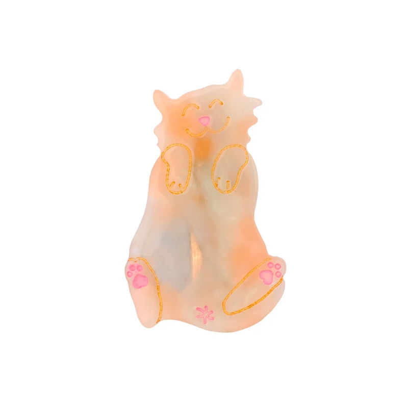 Barrette Chat Roux