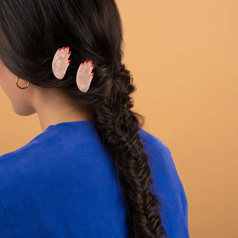 Barrette Main - Blanc