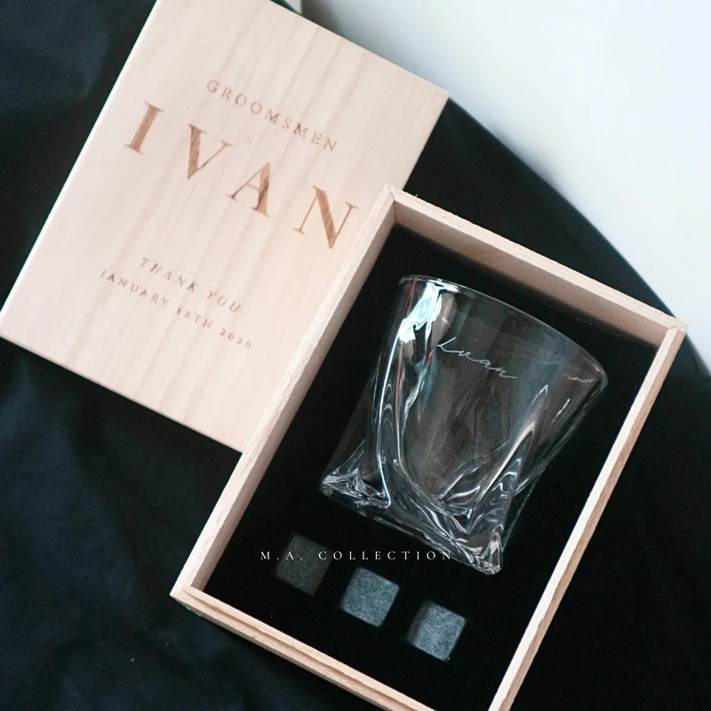 Engraved Glass Set