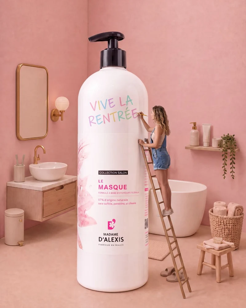Le Masque 1 L – L'équivalent de 5 pots | Hydrolats bio, céramides & acide hyaluronique