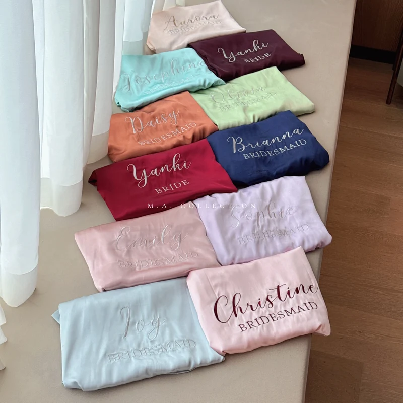Soft Satin Bridal Robes