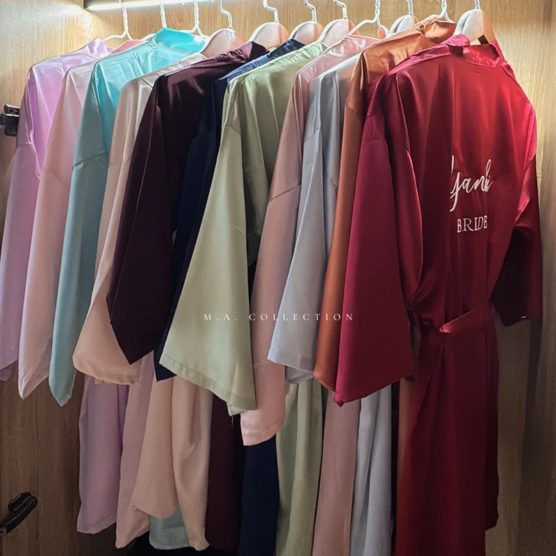 Soft Satin Bridal Robes
