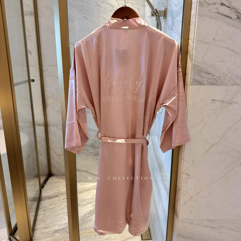 Soft Satin Bridal Robes