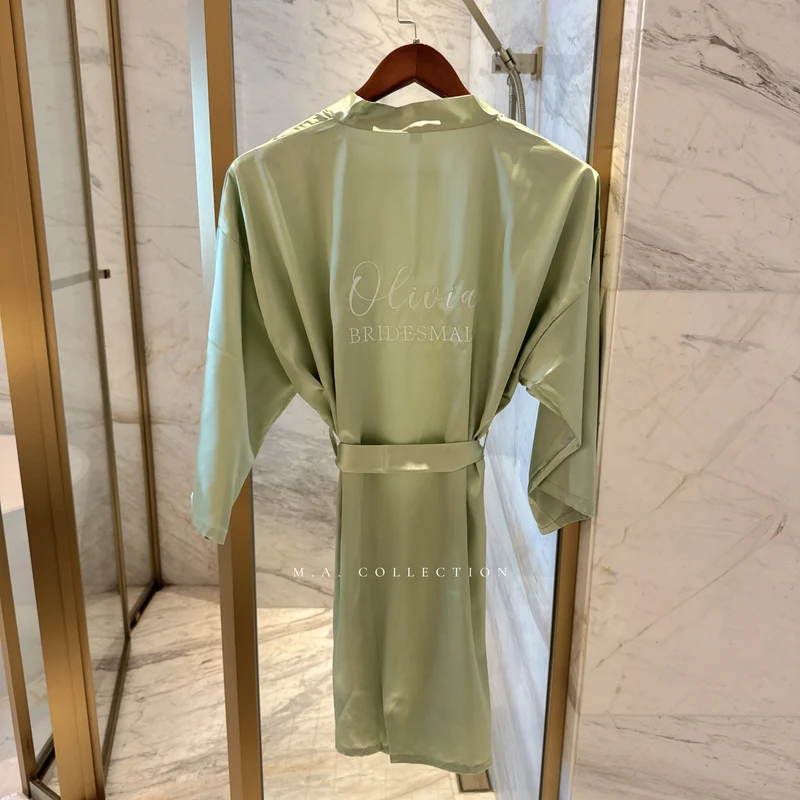Soft Satin Bridal Robes