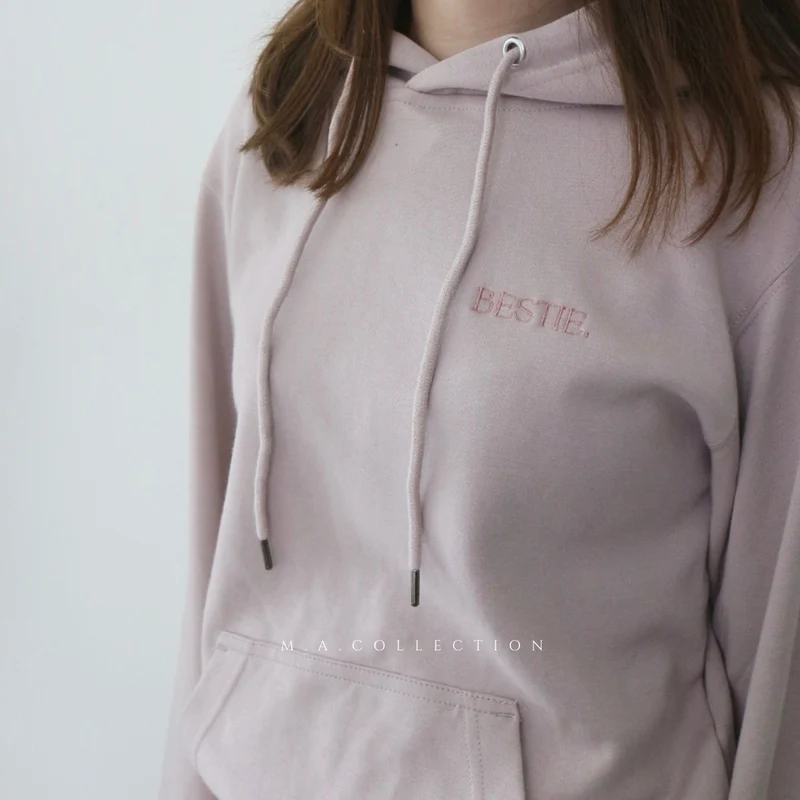 訂製刺繡BESTIES HOODIES