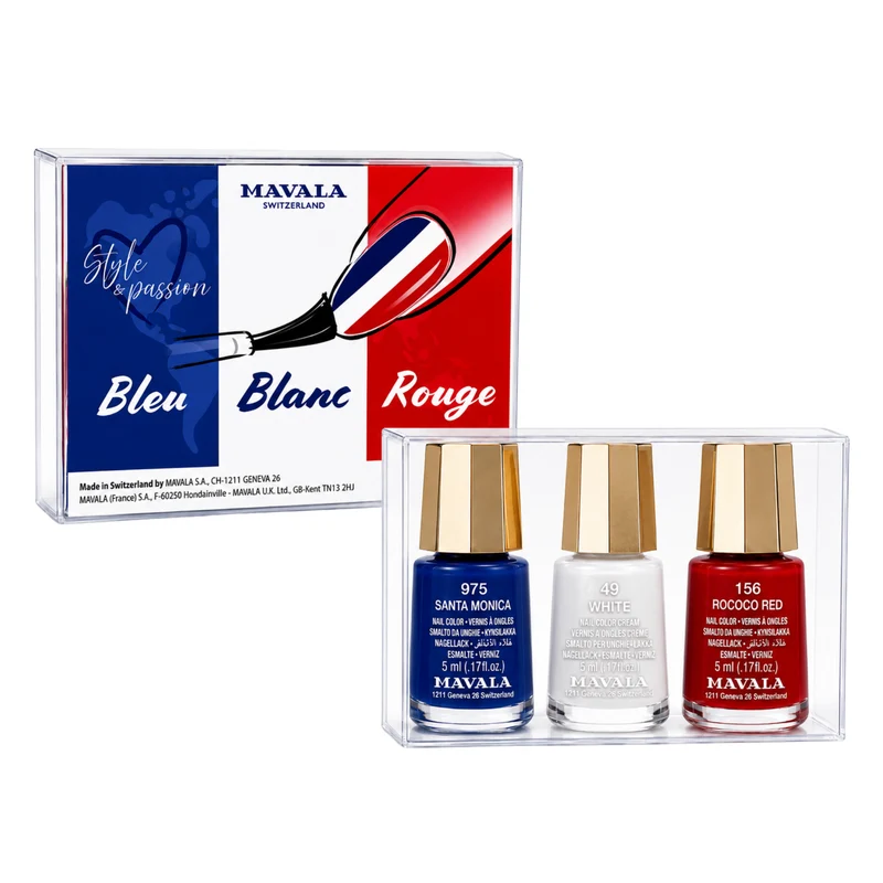 Kit Vernis Bleu Blanc Rouge