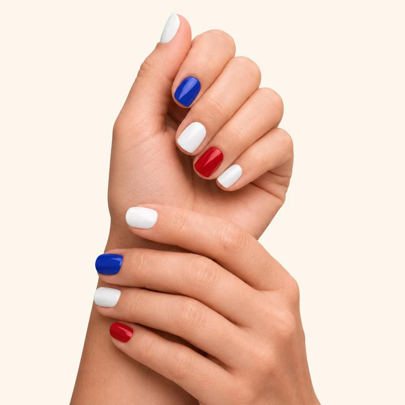 Kit Vernis Bleu Blanc Rouge