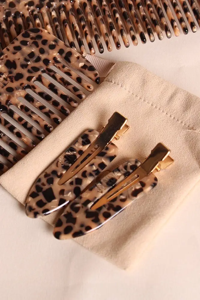 Barrettes Léopard (paire)