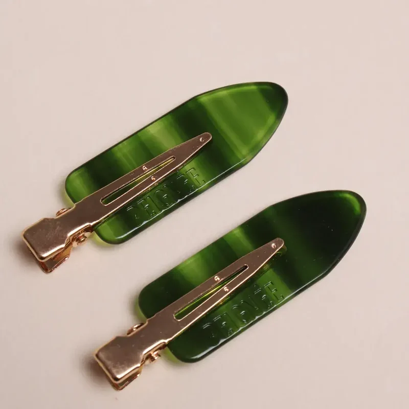 Barrettes Emeraude (Paire)