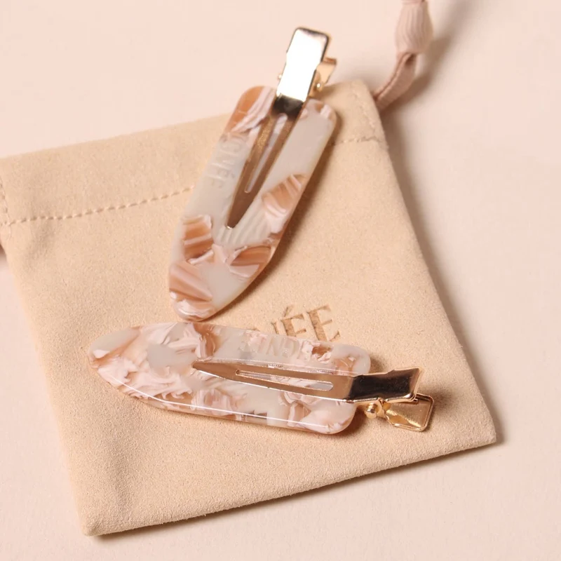Barrettes Nougat (Paire)