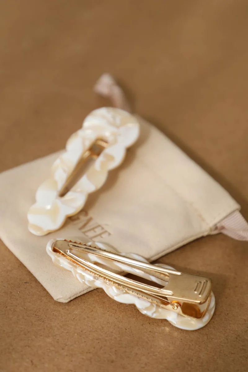 Barrettes Signature - Popcorn (Paire)