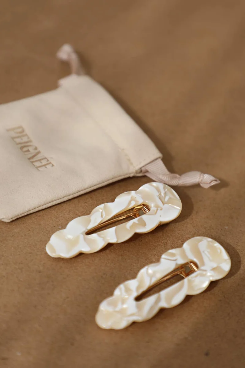 Barrettes Signature - Popcorn (Paire)