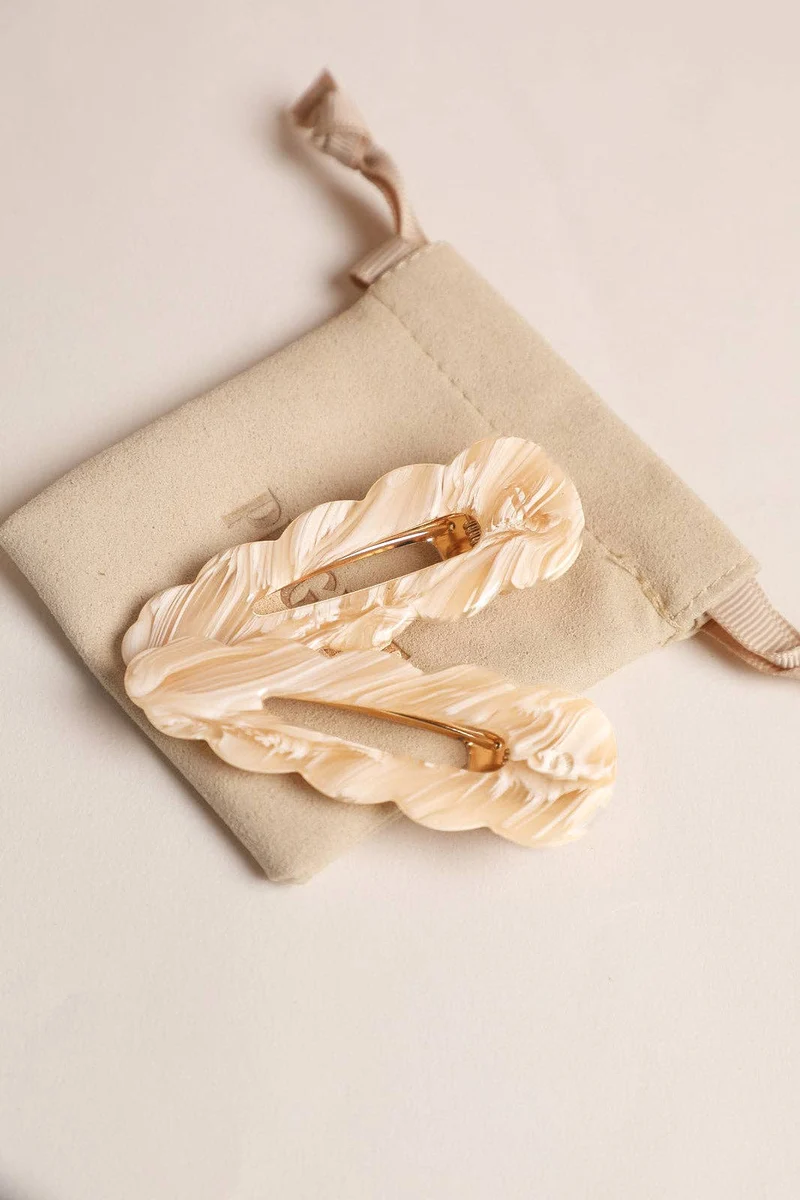 Barrettes Signature - Plume (Paire)