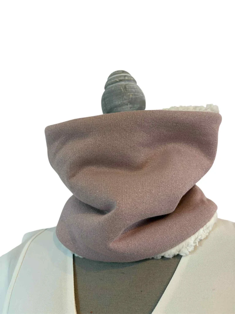 Snood Femme Rose paillette
