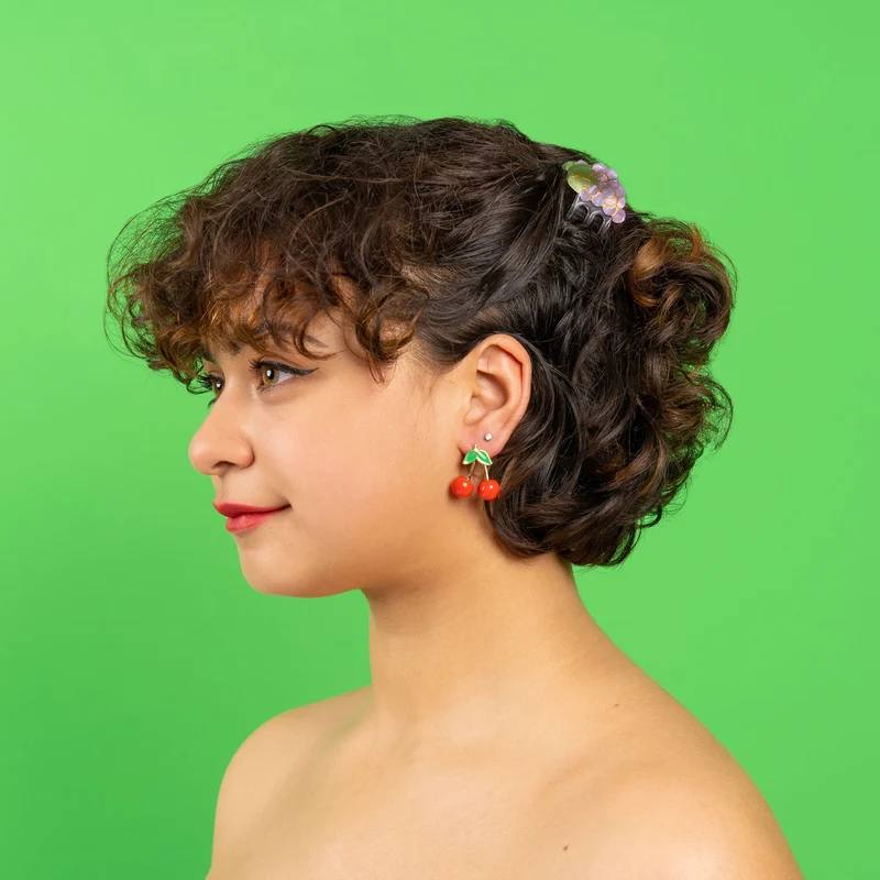 Mini pince à cheveux Raisin