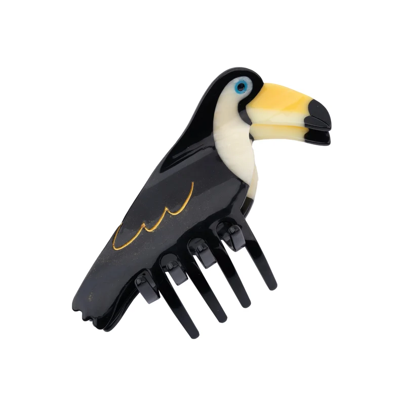 Grande pince à cheveux Toucan