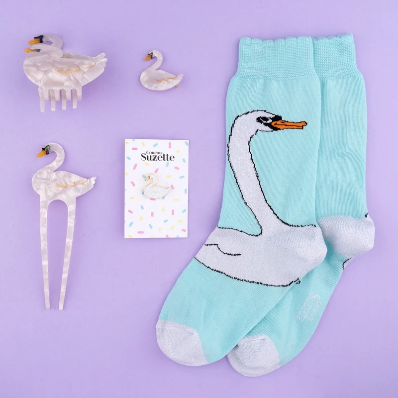 Pince à cheveux Cygne