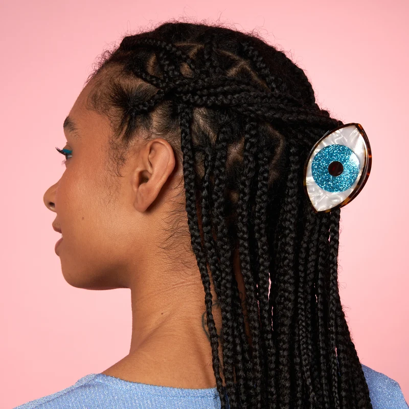 Pince à cheveux Oeil à paillettes
