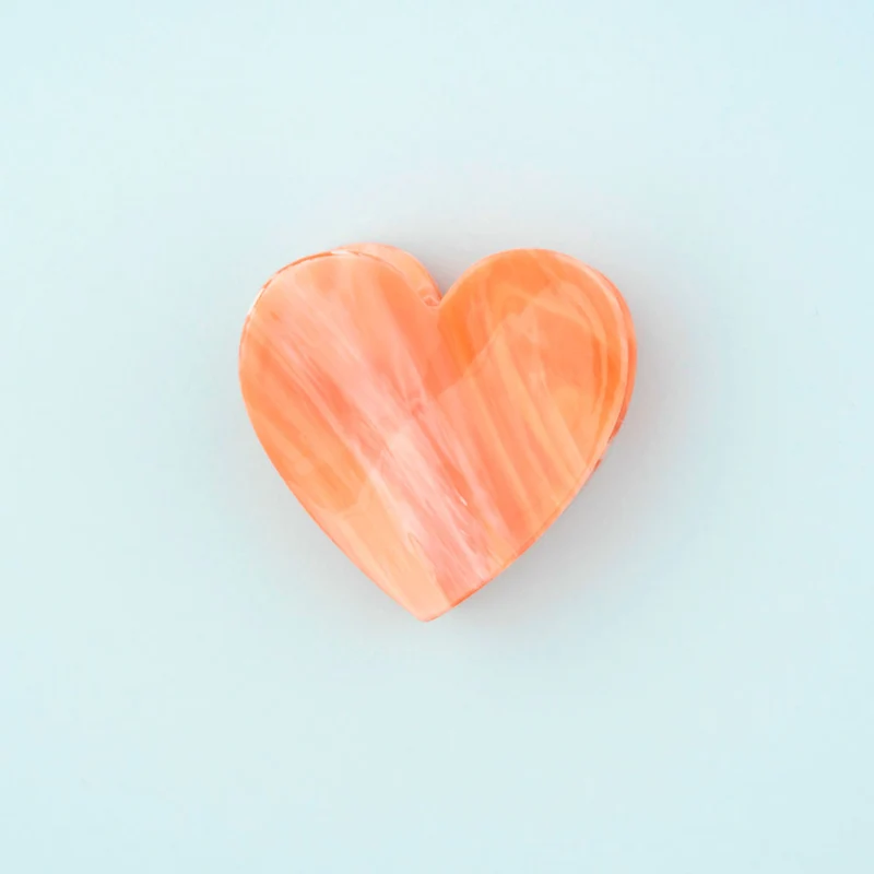 Pince à cheveux Coeur Rose