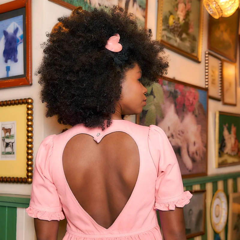 Pince à cheveux Coeur Rose