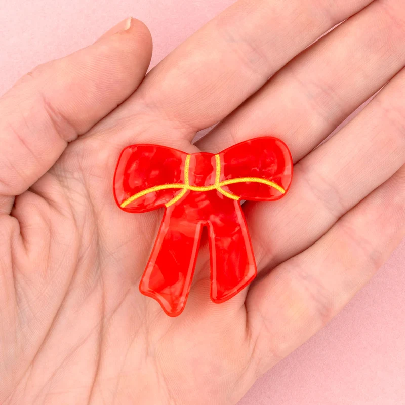 Barrette Noeud Rouge