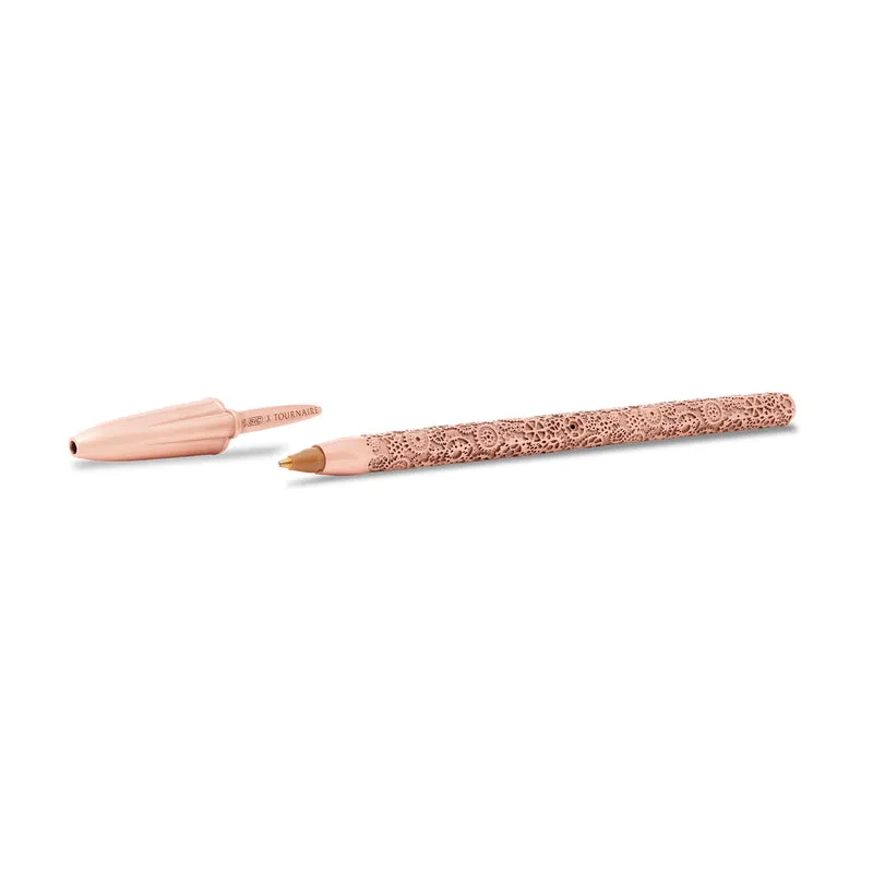 Bic cristal engrenages rose