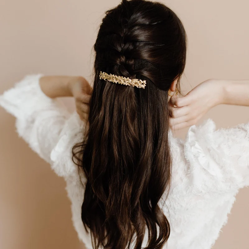 Barrette dorée Perséphone