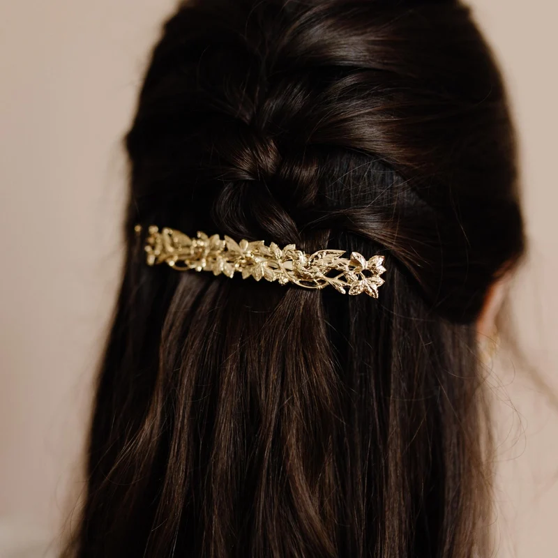 Barrette dorée Perséphone