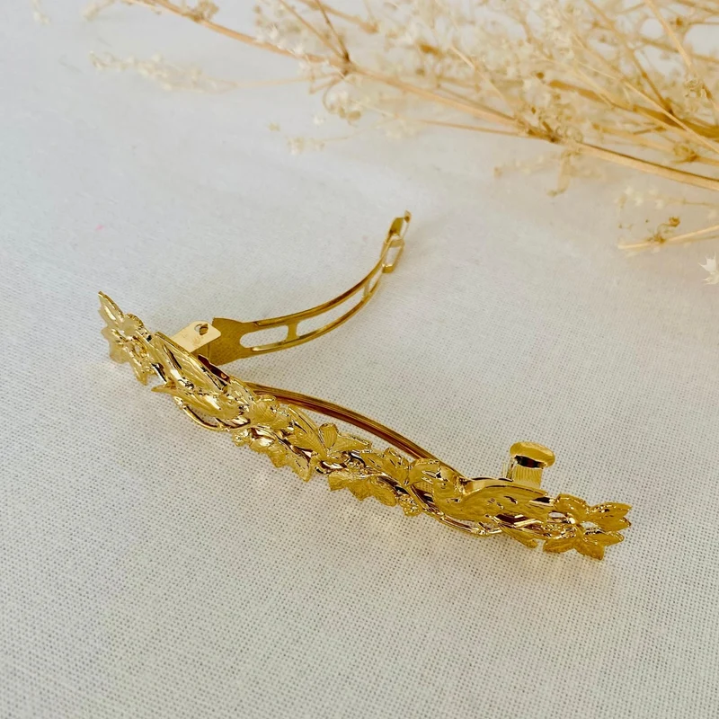 Barrette dorée Perséphone