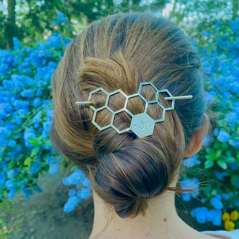 Bijou de cheveux Maya - argenté
