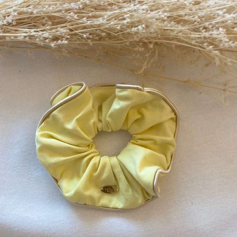 Chouchou Bonnie - Jaune vanille