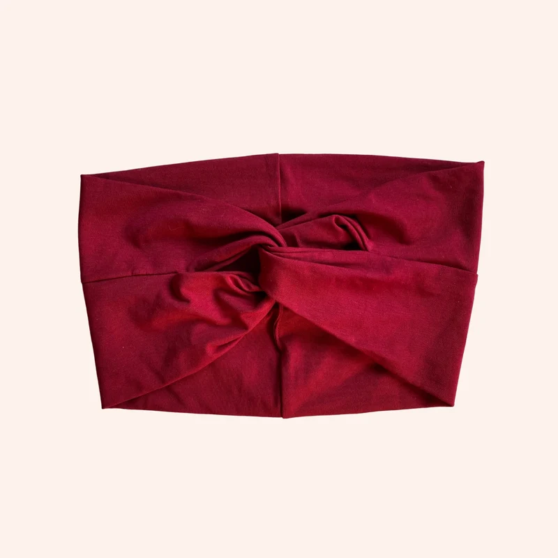 Bandeau Coline - Rouge chili