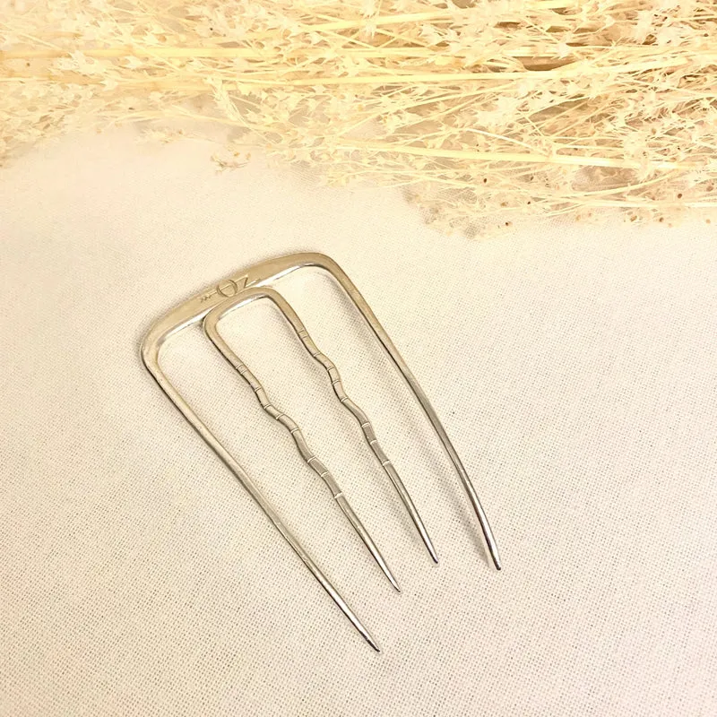 Peigne à cheveux Oren - argenté