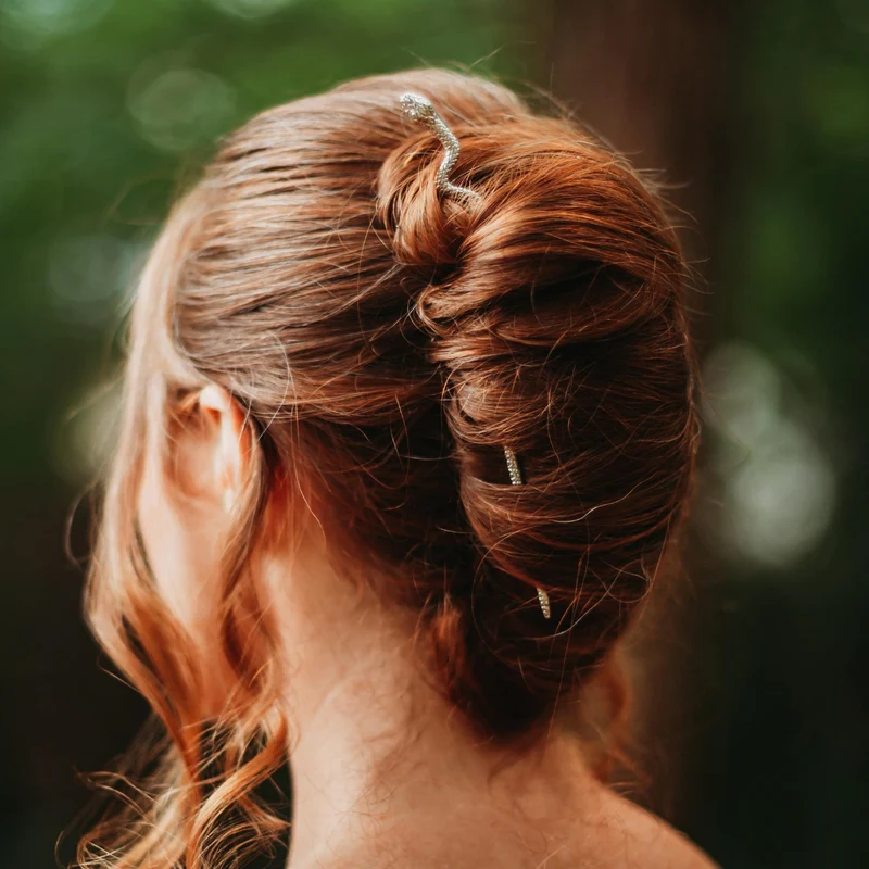 Pic à cheveux Eliott - argenté