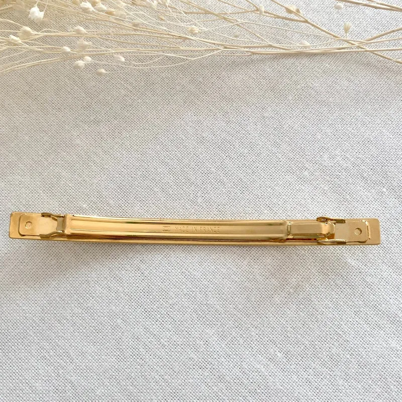 Grande Barrette Adèle - dorée lisse