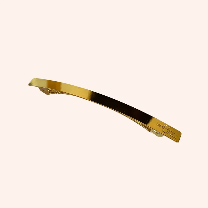Grande Barrette Adèle - dorée lisse