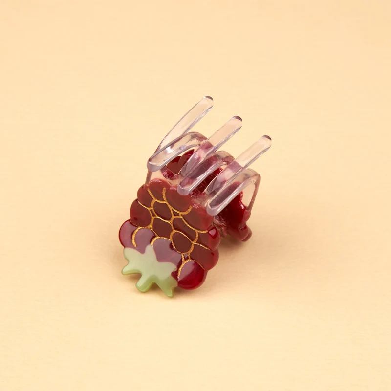 Mini pince à cheveux Framboise