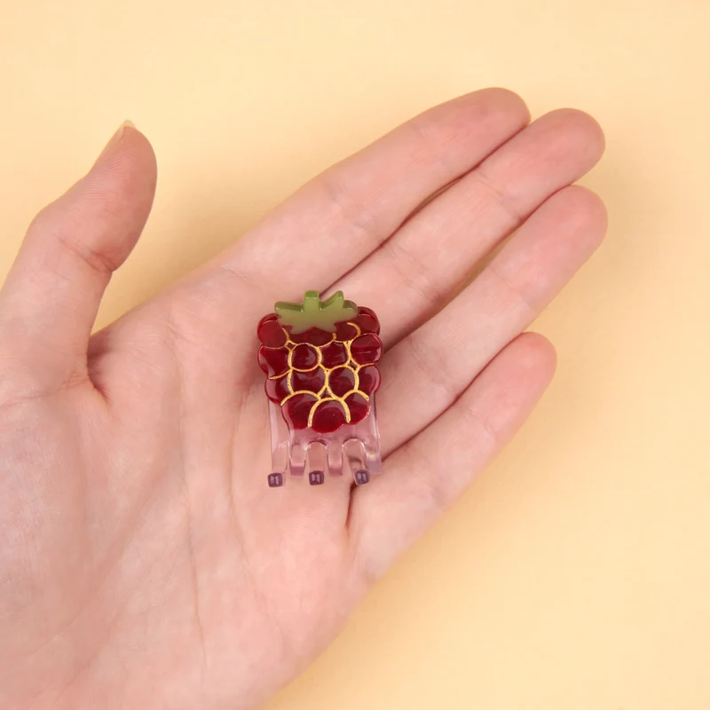 Mini pince à cheveux Framboise