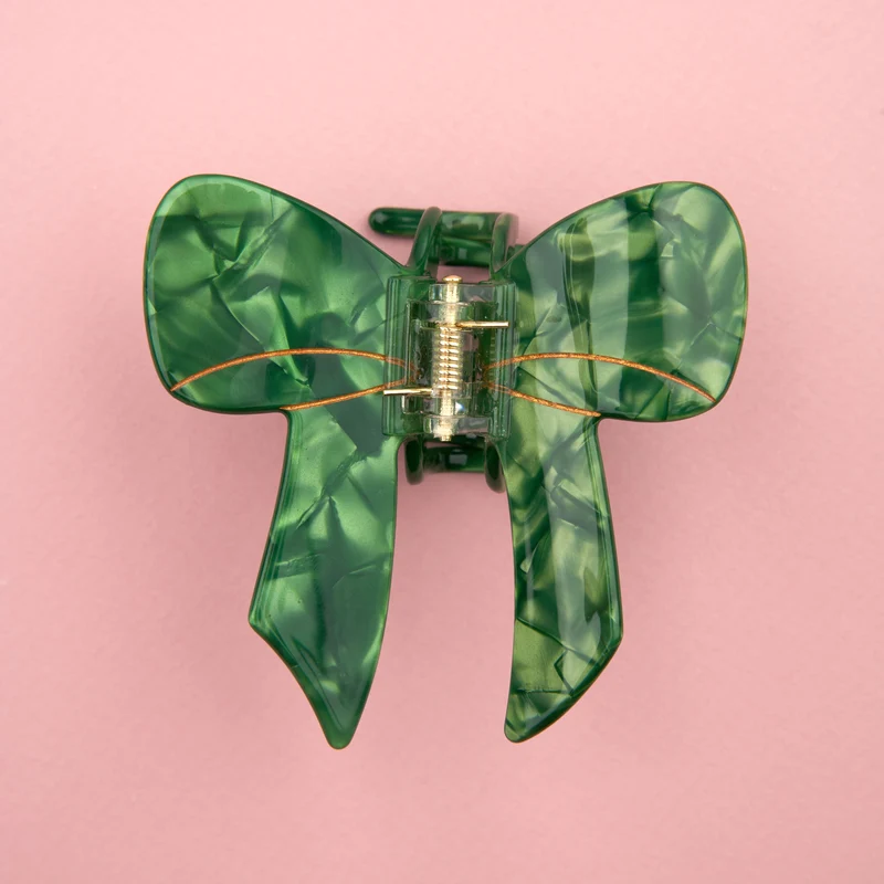 Pince à cheveux Noeud Vert
