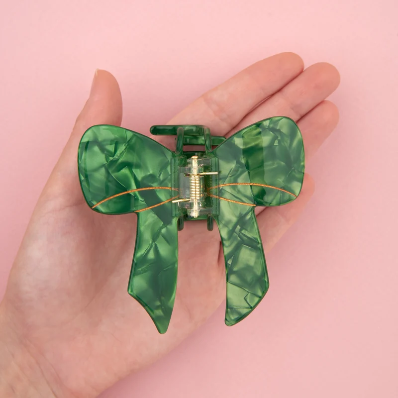 Pince à cheveux Noeud Vert