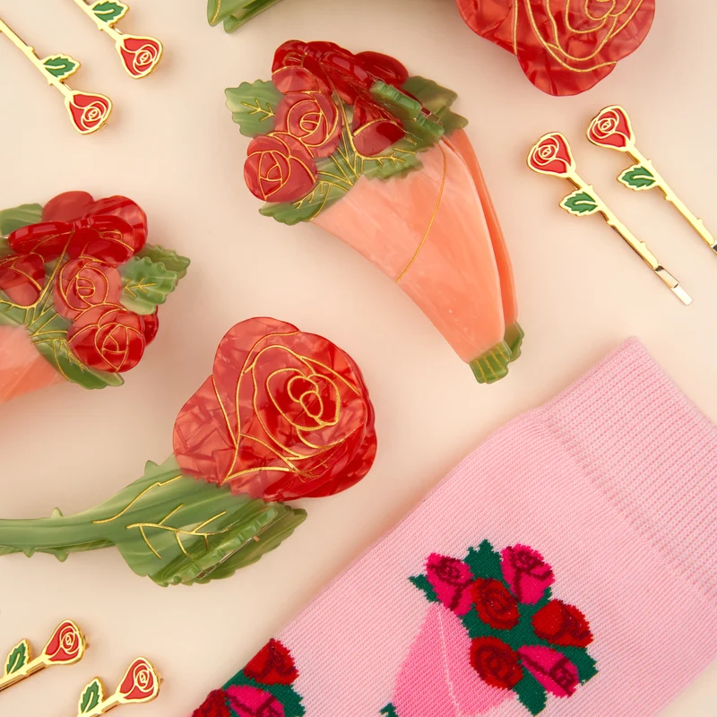 Pince à cheveux Bouquet de Roses