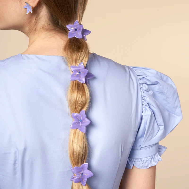Mini pince à cheveux Campanule