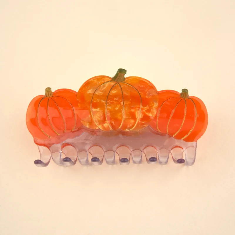 Grande pince à cheveux Citrouilles