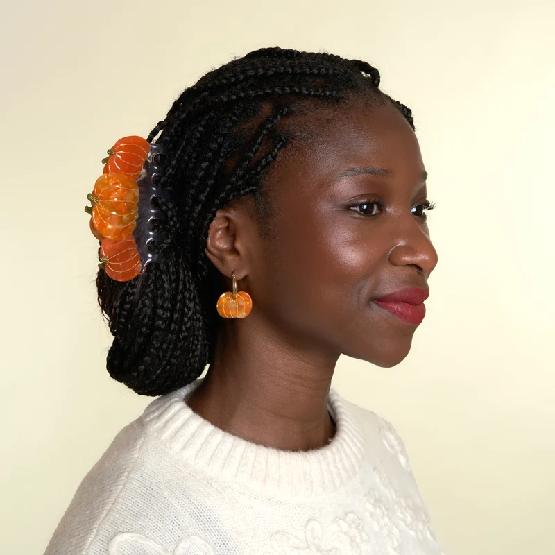 Grande pince à cheveux Citrouilles