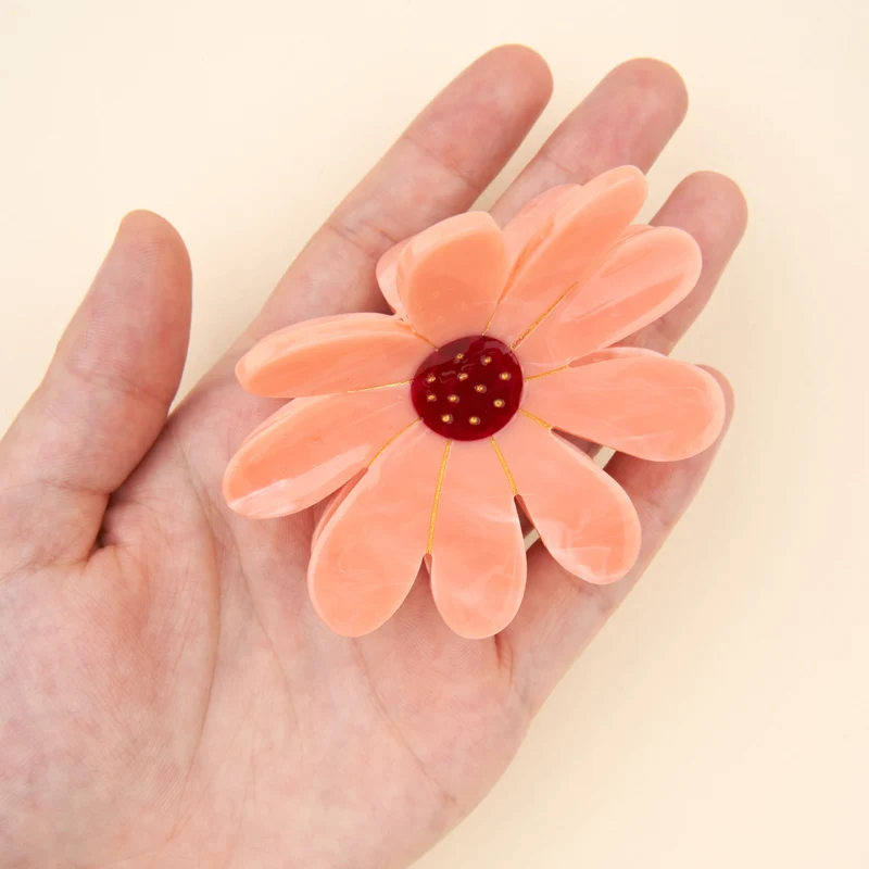 Pince à cheveux Fleur Rose